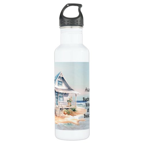 Beach House Bachelorette Party  Stainless Steel Water Bottle