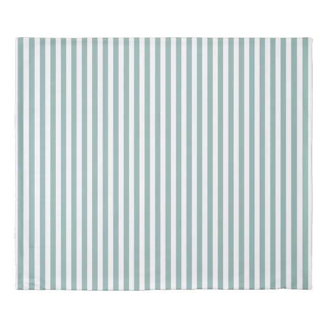 Beach House Blue and White Striped Relaxed Coastal Duvet Cover | Zazzle