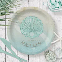 Aqua blue paper deals plates