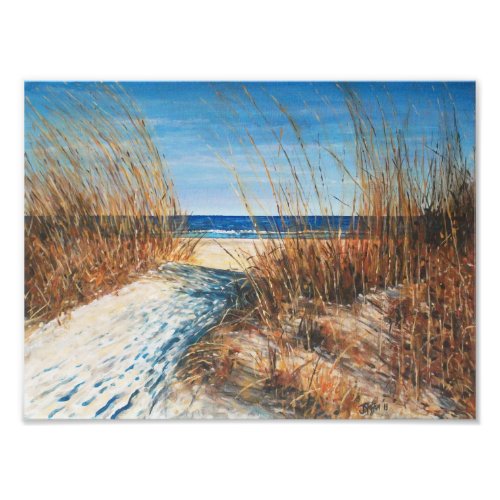 Beach House Coastal Decor Sand Dunes Photo Print