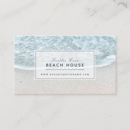 Beach House Cottage BB Rentals Photo Business Card