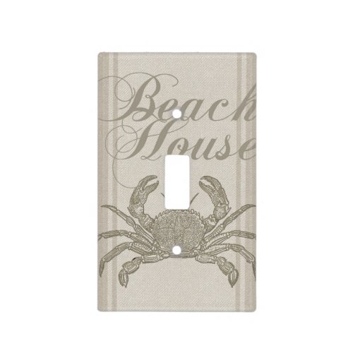 Beach House Crab Seashore Light Switch Cover