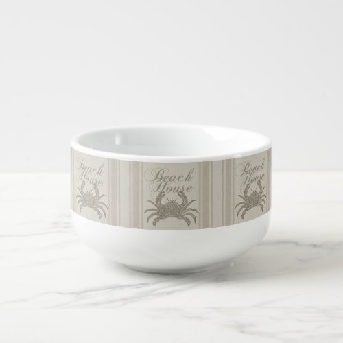 Beach House Crab Seashore Soup Mug