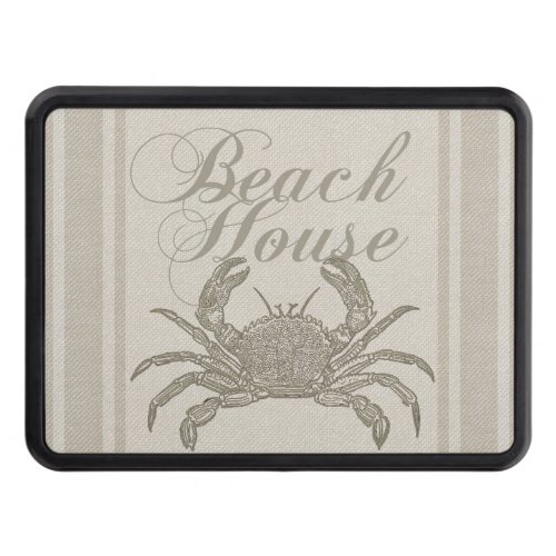 Beach House Crab Seashore Tow Hitch Cover