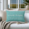 Beach House Custom Coordinates Throw Pillow