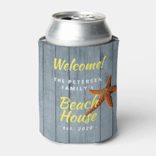 Beach house family name personalized party can coo cooler