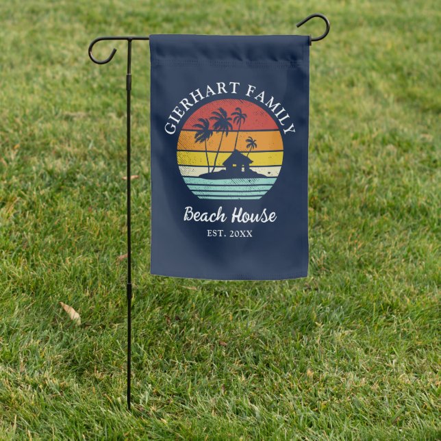 Beach House Family Reunion Seaside Matching Garden Flag (In SItu)