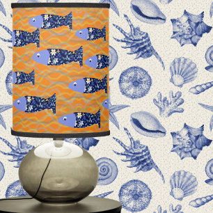 Beach House Fish Seascape Seaside fisherman Lamp Shade