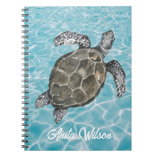 Beach House Fun Underwater Friend Notebook