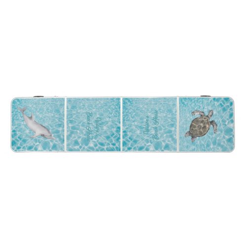 Beach House Fun Underwater Friends Beer Pong Table