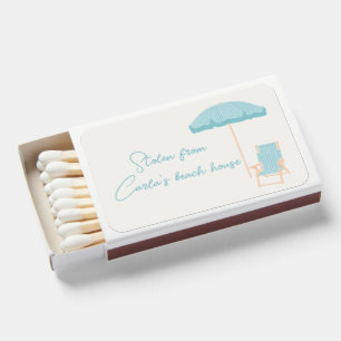 beach house gift matchboxes