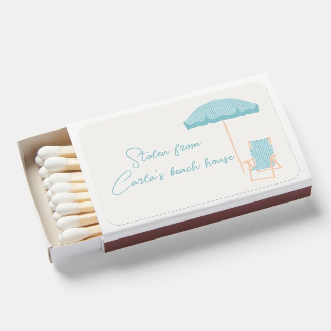 beach house gift  matchboxes (Front Open)