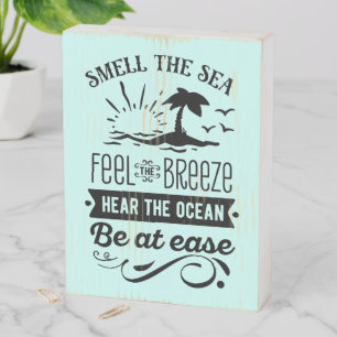 Beach house gift wooden box sign