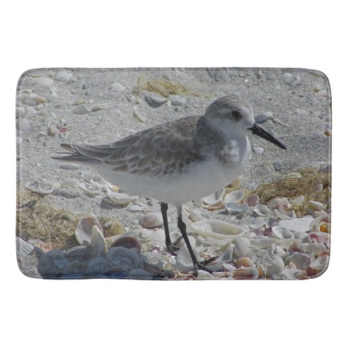 Beach House Gray Coastal Animal Photo Shore Bird Bath Mat