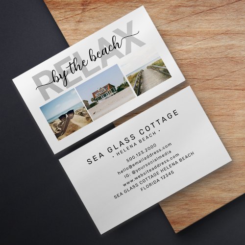 Beach House Guest BnB Photo Portfolio Business Card