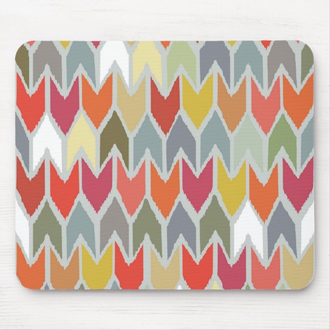 beach house ikat chevron mouse pad (Front)