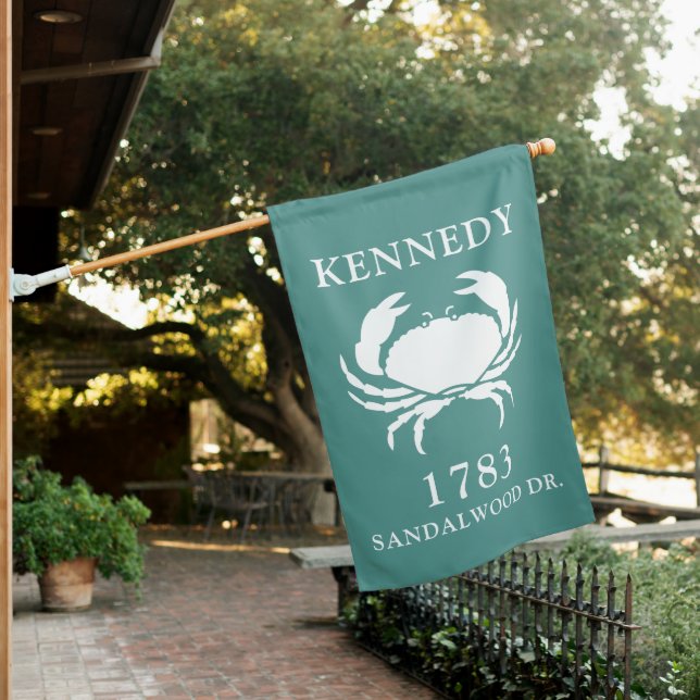 BEACH HOUSE | Name & Address House Flag (In SItu)