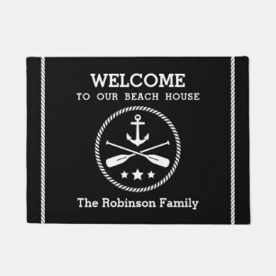 Personalized Welcome To Our Beach House Doormat — joriandco