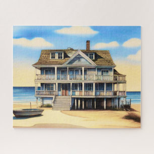 Beach House on the Sand Jigsaw Puzzle