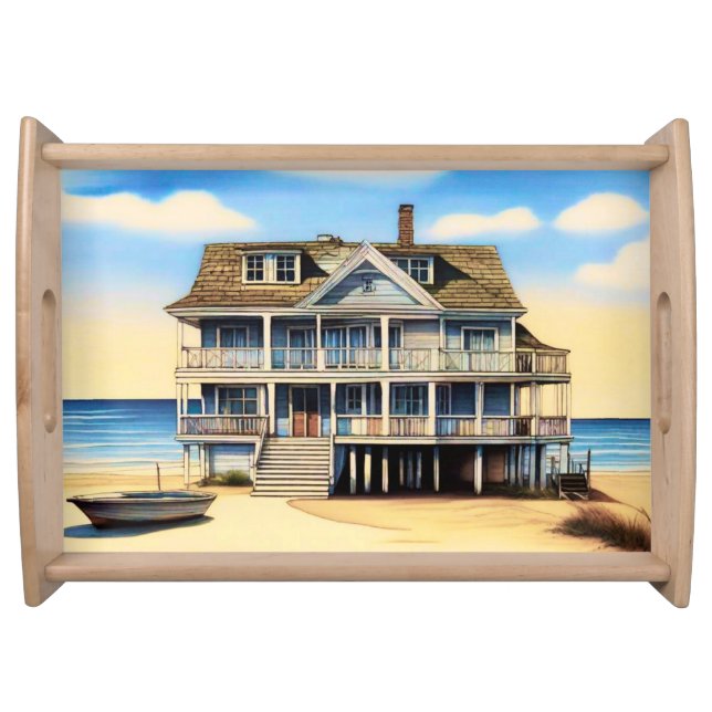Beach House on the Sand Serving Tray (Front)