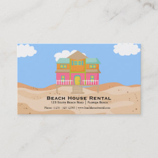 Beach House Rental Business Card