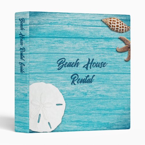 Beach House Rental Information Book Binder