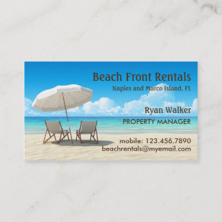 Beach House Rentals Business Card