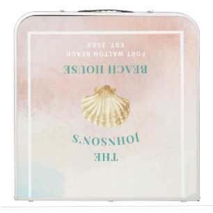 Beach House Sea Shell Monogram Pong Table