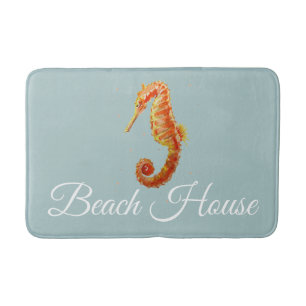 Beach House Seahorse Medium Bath Mat