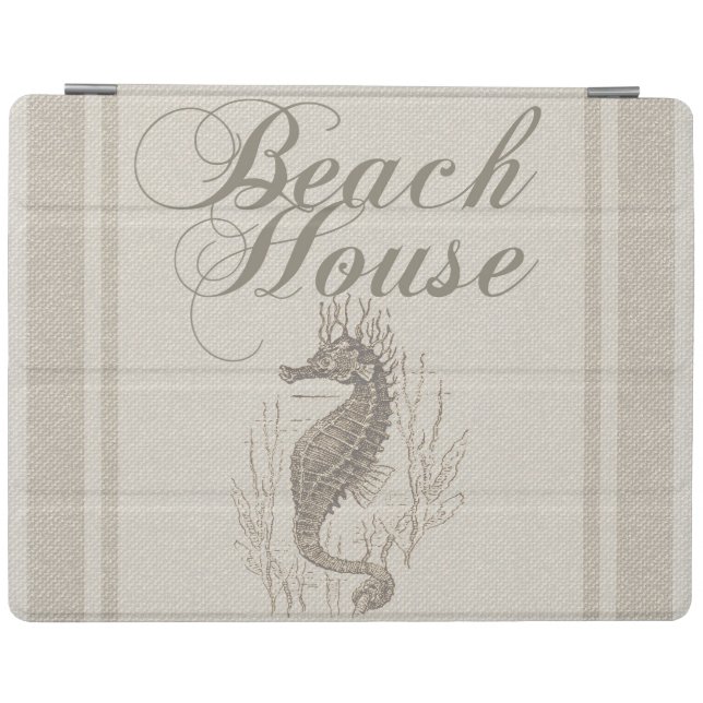 Beach House Seahorse Seashore iPad Smart Cover (Horizontal)