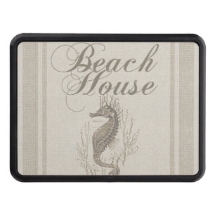 Beach House Seahorse Seashore Tow Hitch Cover