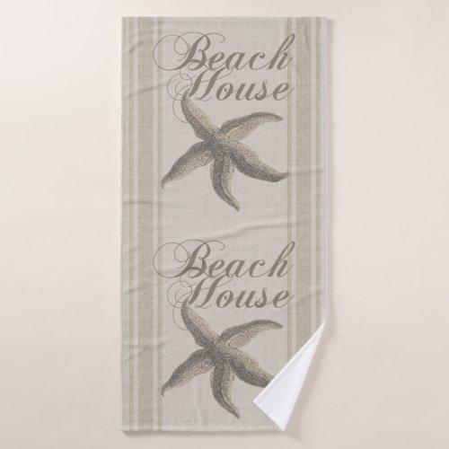 Beach House Starfish Seashore Bath Towel Set