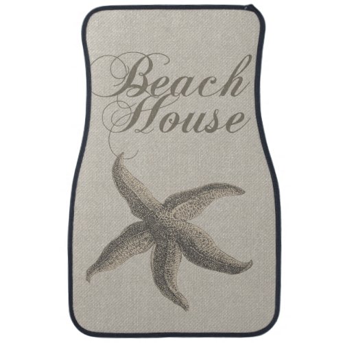 Beach House Starfish Seashore Car Mat