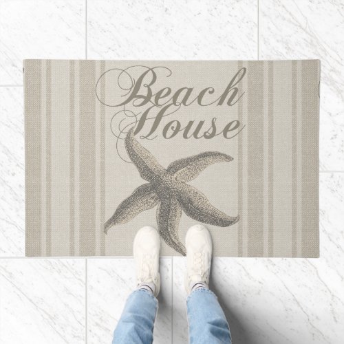 Beach House Starfish Seashore Doormat