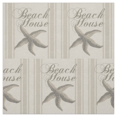 Beach House Starfish Seashore Fabric