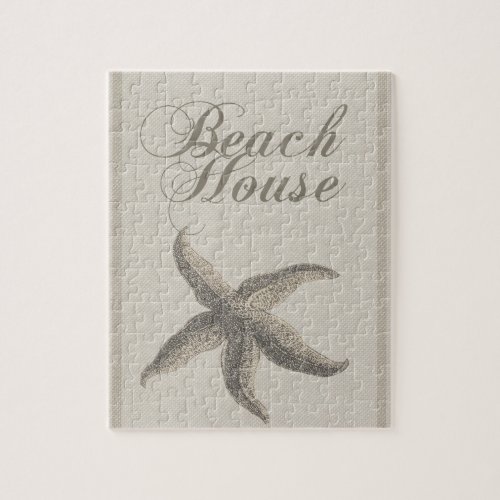 Beach House Starfish Seashore Jigsaw Puzzle