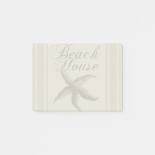 Beach House Starfish Seashore Post_it Notes