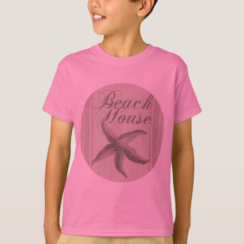 Beach House Starfish Seashore T_Shirt