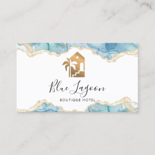 beach house summer rental bed and breakfast palm business card