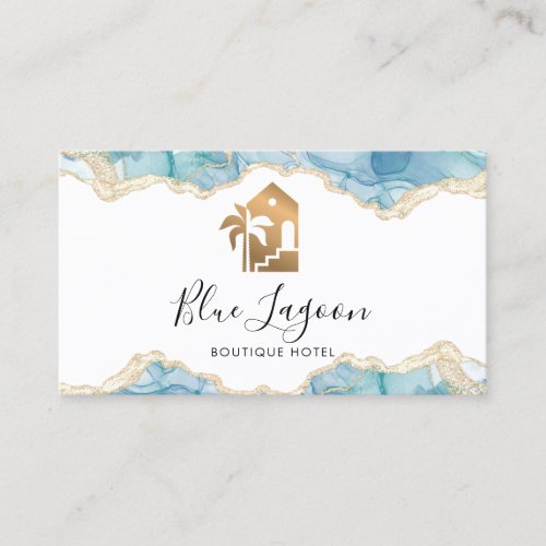 beach house summer rental bed and breakfast palm  business card