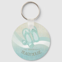 Beach House Sunglasses and Flip Flops Aqua ID623