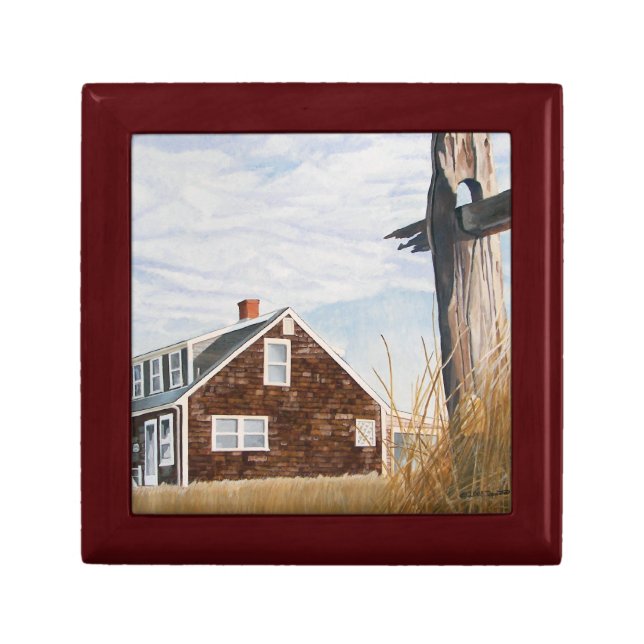 Beach House Sunrise Keepsake Box (Front)