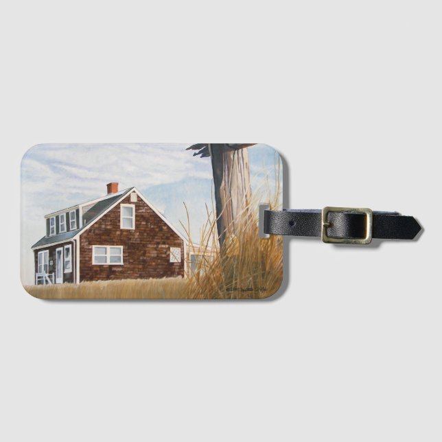 Beach House Sunrise Luggage Tag (Front Horizontal)