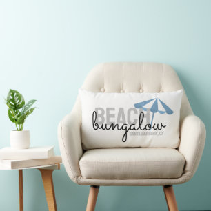 Beach House Throw Pillow   Vacation Rental Decor