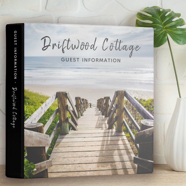 Beach House Vacation Rental Guest Information 3 Ring Binder (Creator Uploaded)