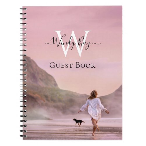 Beach House Vacation Rental Guestbook Notebook