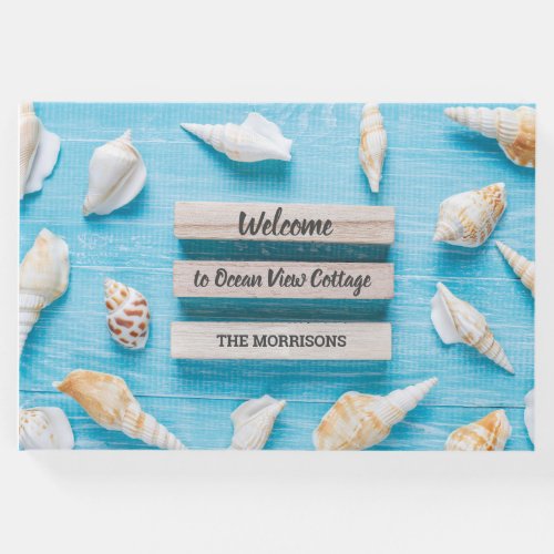 Beach House Vacation Rental Welcome Seashells Guest Book