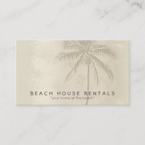 Beach House Welcome Business Card