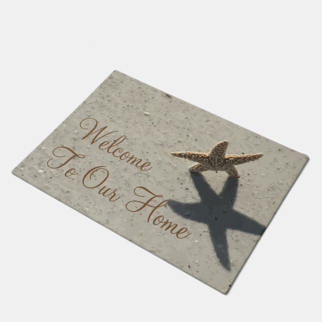 Beach House Welcome Mat (Angled)