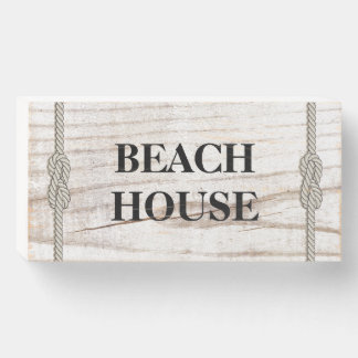 Beach House Wooden Display Box Sign